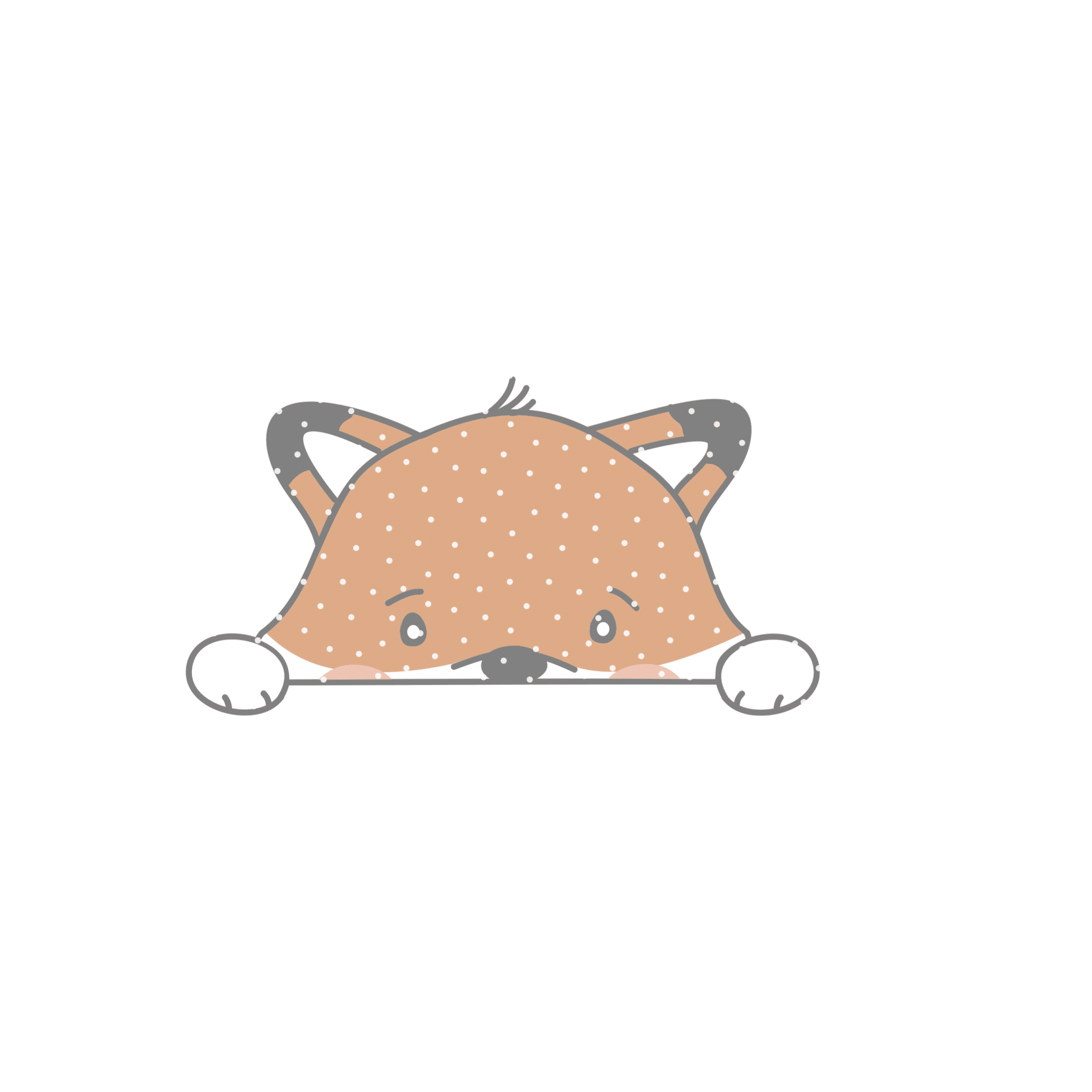 Applivorlage "Peekaboo Fuchs"