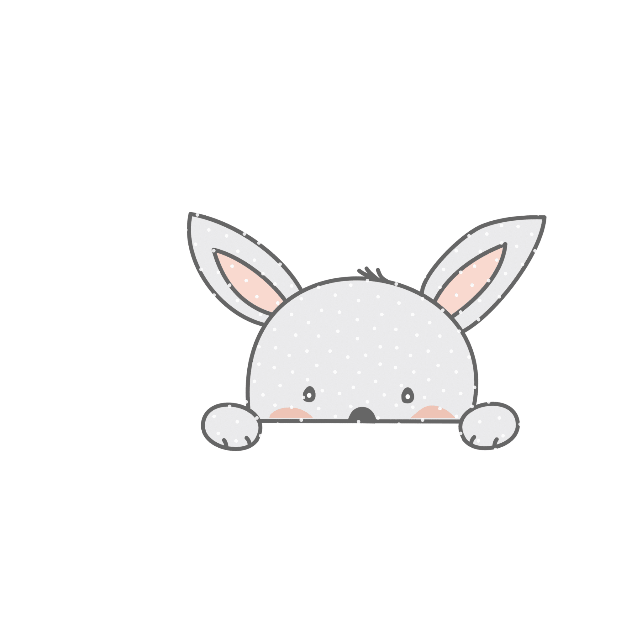 Applivorlage Peekaboo Hase