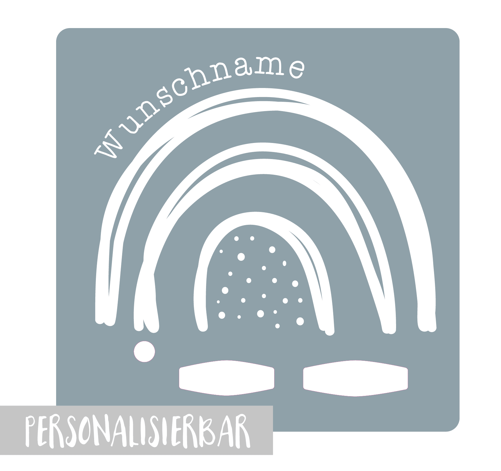 Schutzfolie passend für die Toniebox Regenbogen blau