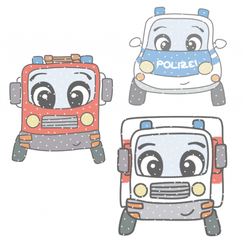 Plotterdatei "Tatü Tata Autos"