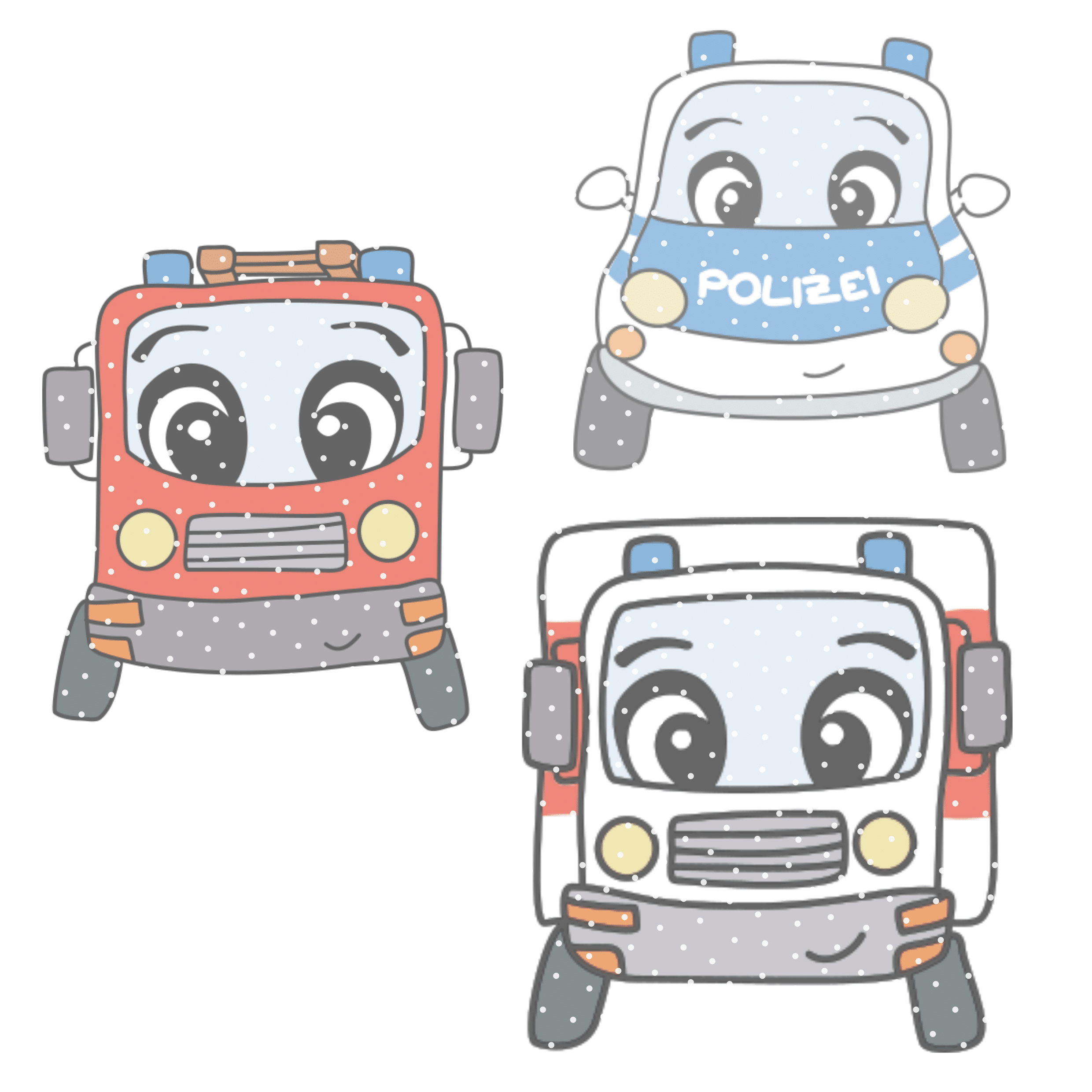 Stickdatei "Tatütata Autos"