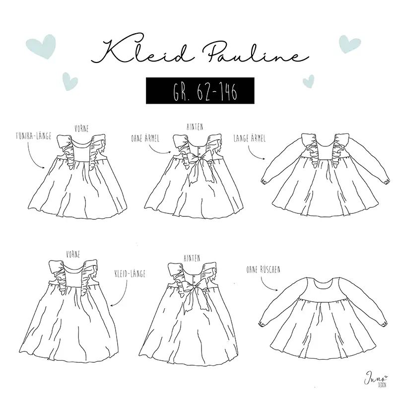 Schnittmuster für ein Kleid zum selber nähen