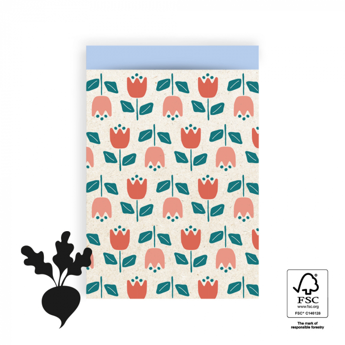 Papiertüte Tulpen 17x25mm